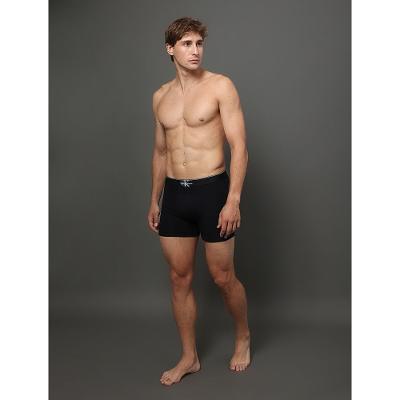 Cueca Boxer Cotton Monogram Calvin Klein Underwear - Preto