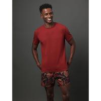 Camiseta Masculina Logo Costas Calvin Klein Swimwear - Vermelho Escuro - 5