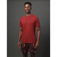 Camiseta Masculina Logo Costas Calvin Klein Swimwear - Vermelho Escuro - 1