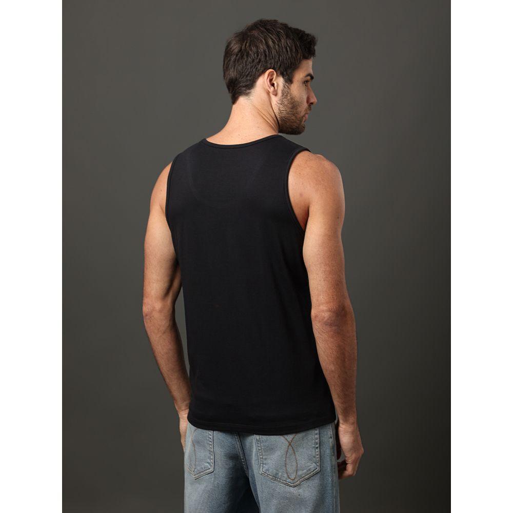 Regata Masculina Logo Calvin Klein Jeans - Preto - 2