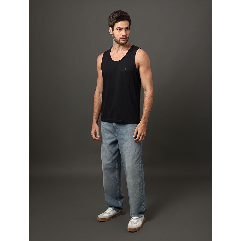 Regata Masculina Logo Calvin Klein Jeans - Preto - 3