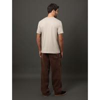 Camiseta Masculina Patch Manga Calvin Klein Jeans - Caqui Claro - 2