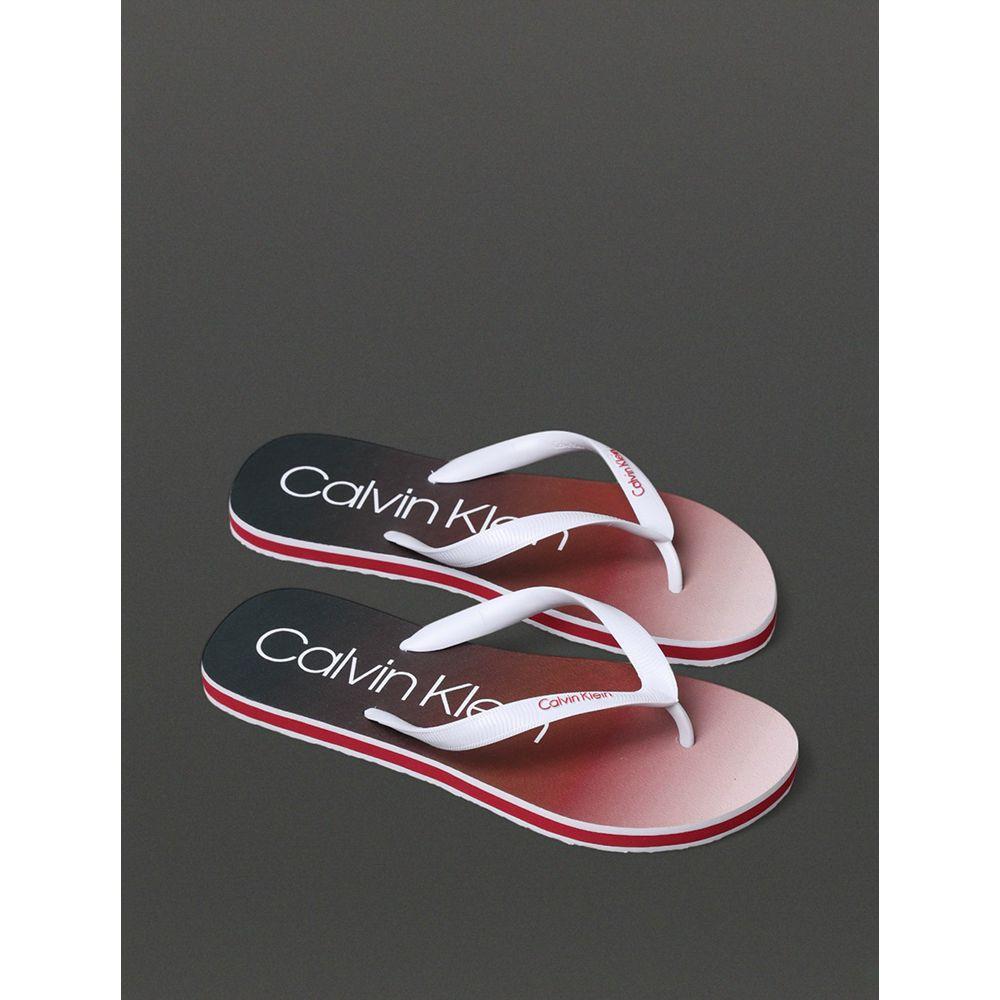 Chinelo Masculino Degradê Calvin Klein Swimwear - Vermelho Escuro - 2