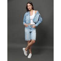 Jaqueta Jeans Feminina Trucker Calvin Klein Jeans - Azul Claro - 3