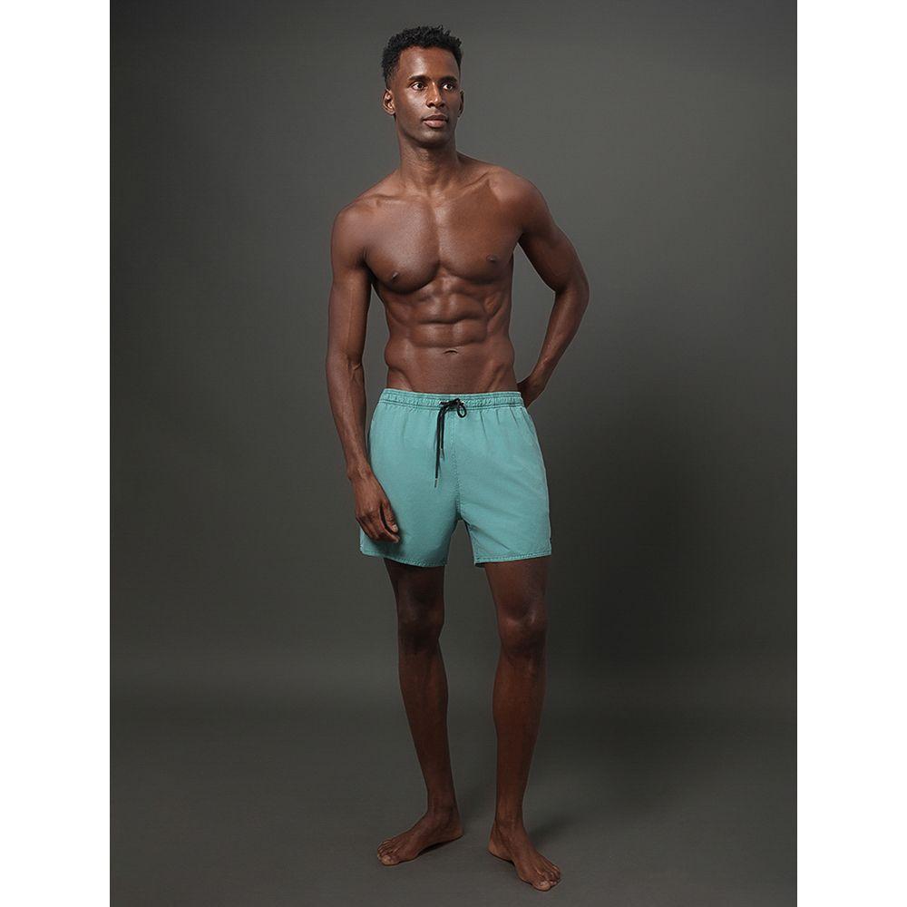 Shorts D'Água Masculino Pigmento Calvin Klein Swimwear - Verde - 3