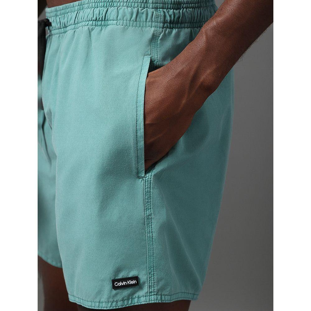 Shorts D'Água Masculino Pigmento Calvin Klein Swimwear - Verde - 4