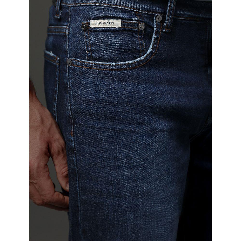 Calça Jeans Masculina Straight 5 Pockets Calvin Klein - Azul Médio - 4