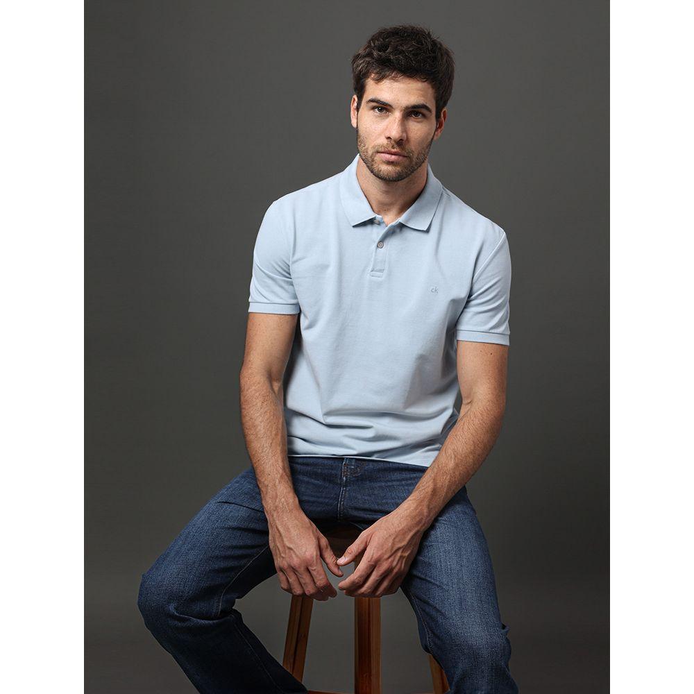 Calça Jeans Masculina Straight 5 Pockets Calvin Klein - Azul Médio - 5