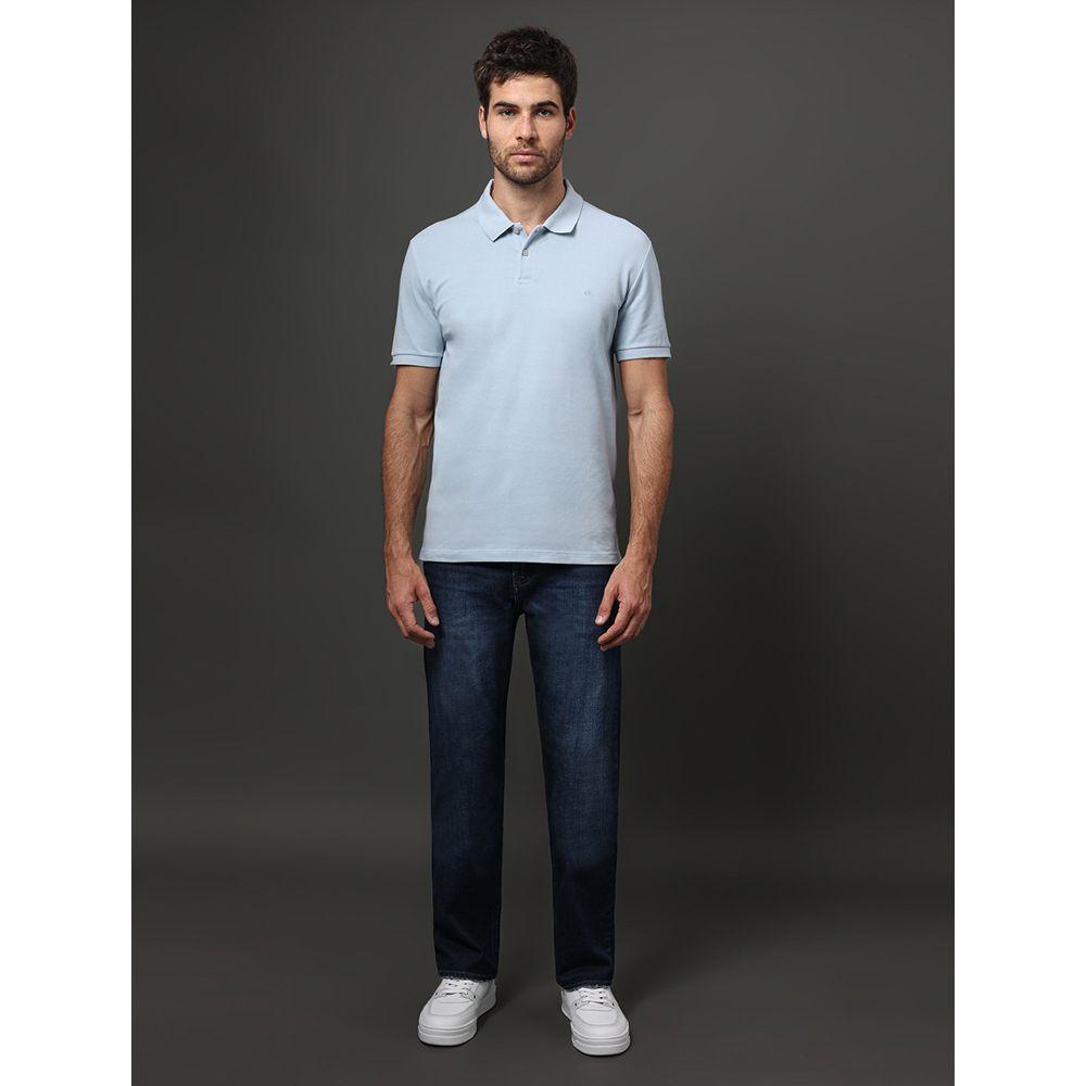 Calça Jeans Masculina Straight 5 Pockets Calvin Klein - Azul Médio - 3