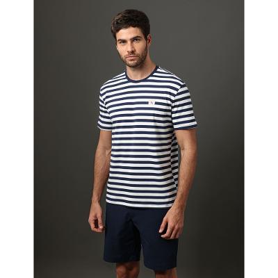 Camiseta Masculina Listrado Calvin Klein Jeans - Marinho