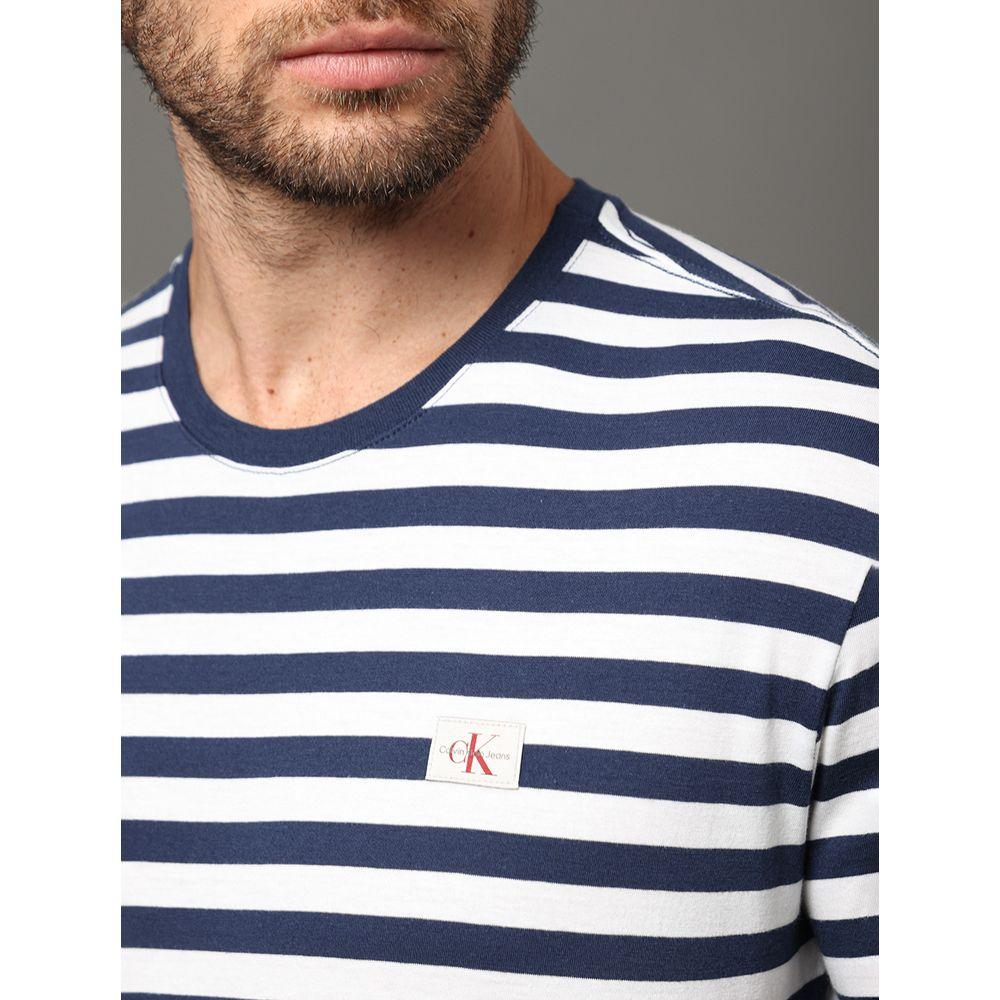 Camiseta Masculina Listrado Calvin Klein Jeans - Marinho - 2