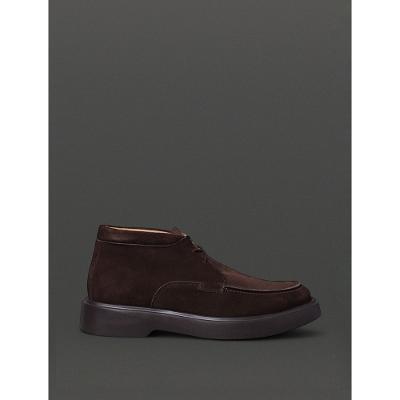 Sapato Masculino Cano Médio Camurça Calvin Klein - Cafe