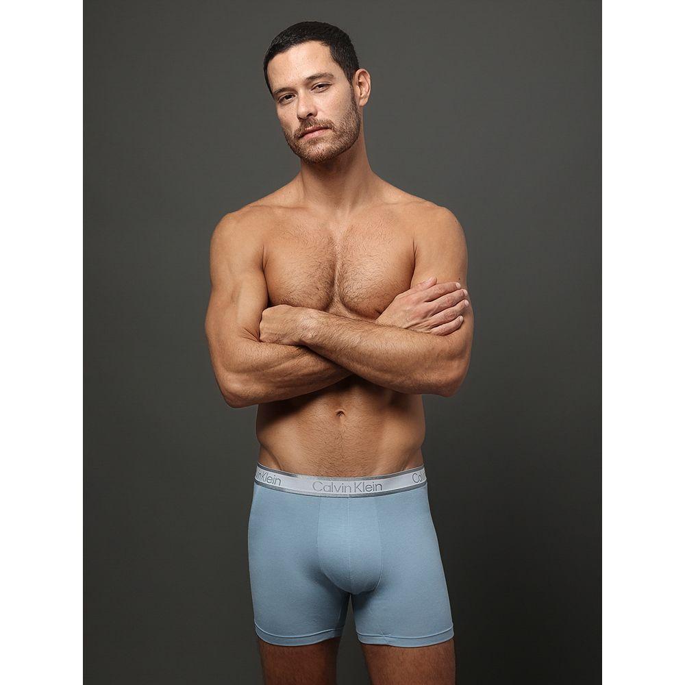 Cueca Boxer Modal Tonal Calvin Klein Underwear - Azul Claro - 5