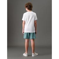 Camiseta Menino Malhão Com Punhos Calvin Klein Jeans - Branco - 2