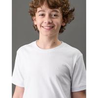 Camiseta Menino Malhão Com Punhos Calvin Klein Jeans - Branco