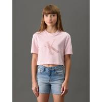 Camiseta Menina Foil Calvin Klein Jeans - Rosa Claro - 1