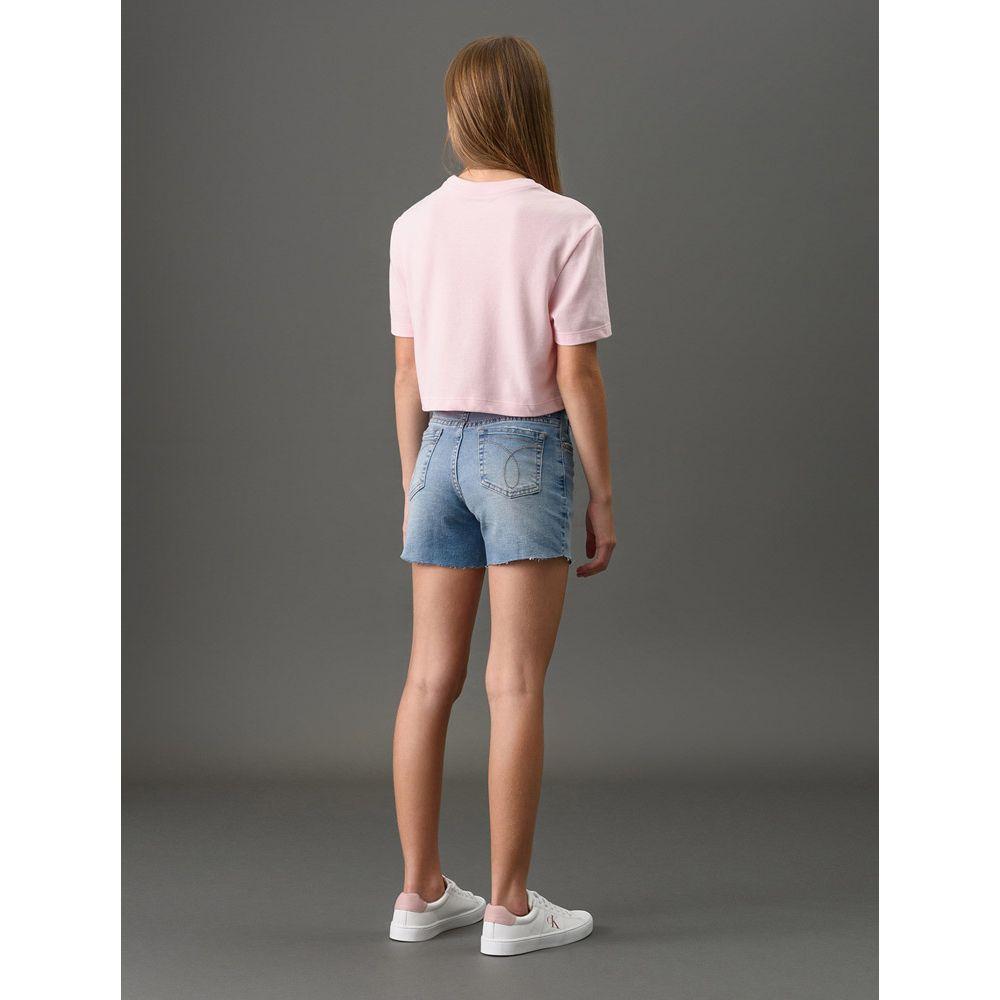 Camiseta Menina Foil Calvin Klein Jeans - Rosa Claro - 2