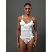 Camisete Feminina Renda Calvin Klein Underwear - Off White - 2