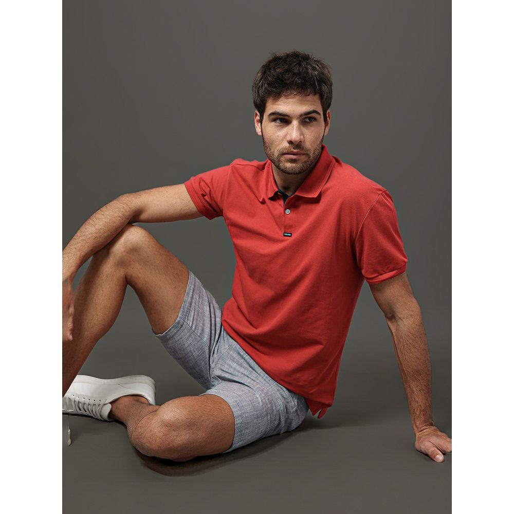 Polo Masculina Premium Calvin Klein - Vermelho - 5