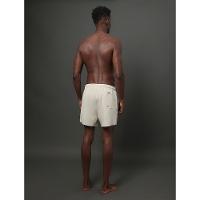 Shorts D'Água Masculino Logo Lateral Calvin Klein Swimwear - Caqui Claro - 2