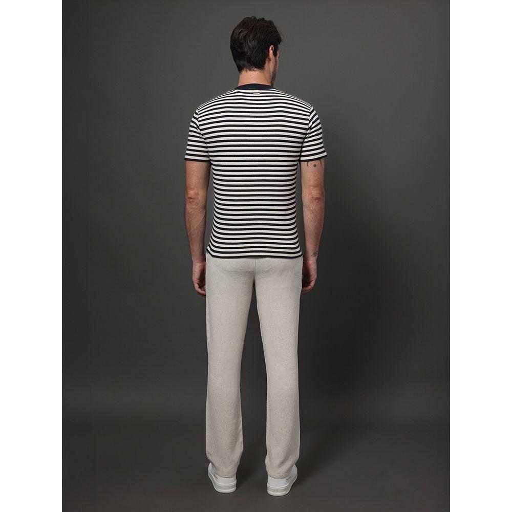 Camiseta Masculina Tricot Listras Calvin Klein - Marinho - 2