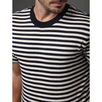 Camiseta Masculina Tricot Listras Calvin Klein - Marinho