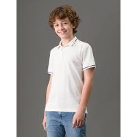 Polo Menino Logo Calvin Klein Jeans - Off White - 1