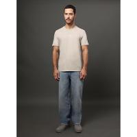 Camiseta Masculina Logo Calvin Klein Jeans - Caqui Claro - 3
