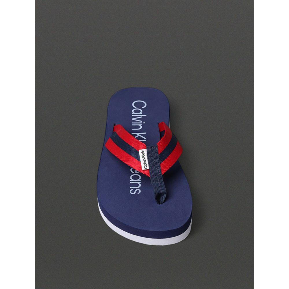 Chinelo Masculino Cadarço Stripe Calvin Klein Jeans - Marinho - 4