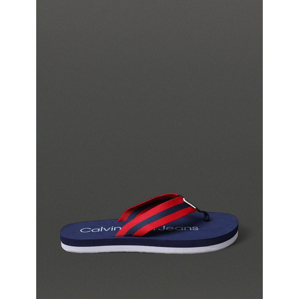 Chinelo Masculino Cadarço Stripe Calvin Klein Jeans - Marinho - 1