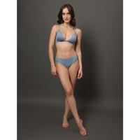 Calcinha Fio Dental Modal Lace Calvin Klein Underwear - Azul Claro - 3