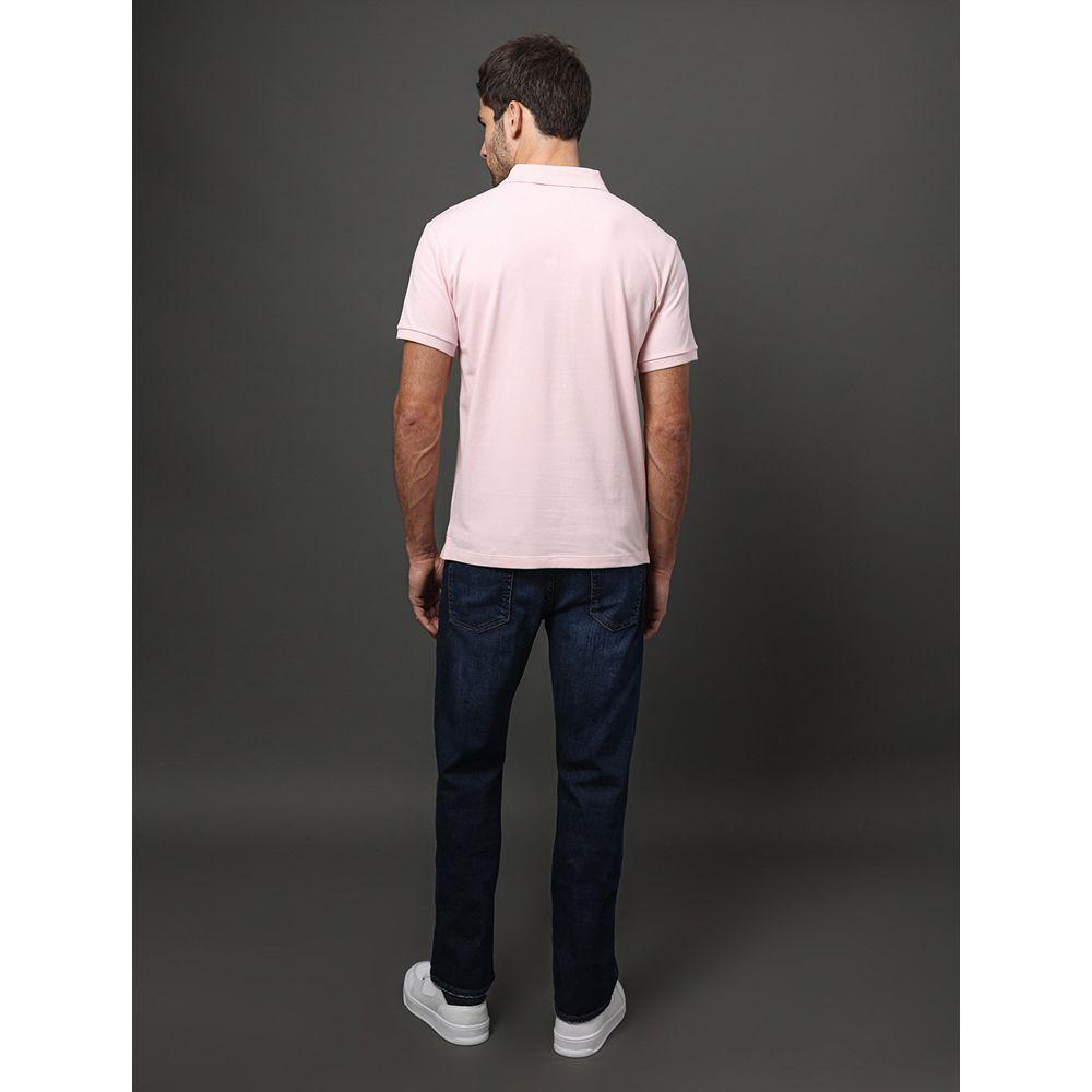 Polo Masculina Regular Sem Friso Calvin Klein - Rosa Claro - 2