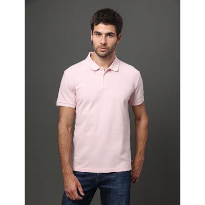 Polo Masculina Regular Sem Friso Calvin Klein - Rosa Claro