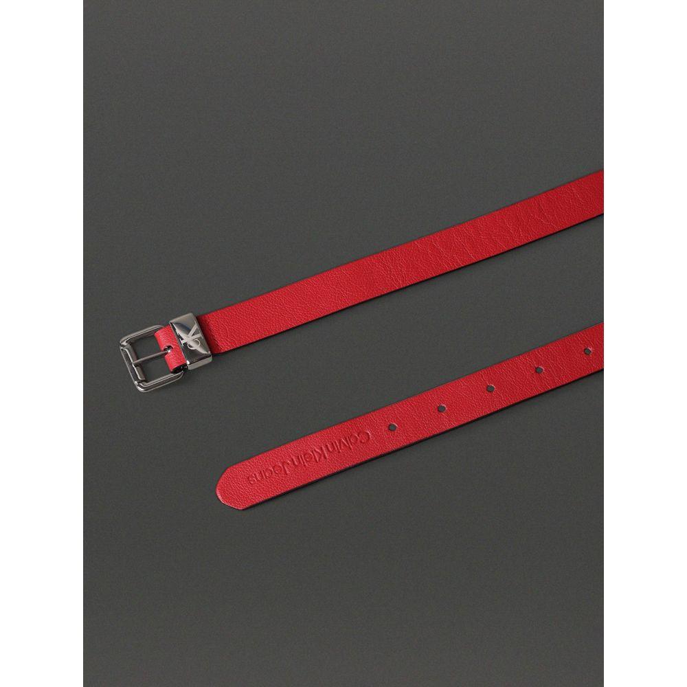 Cinto Feminino Passante Metal Calvin Klein Jeans - Vermelho - 2