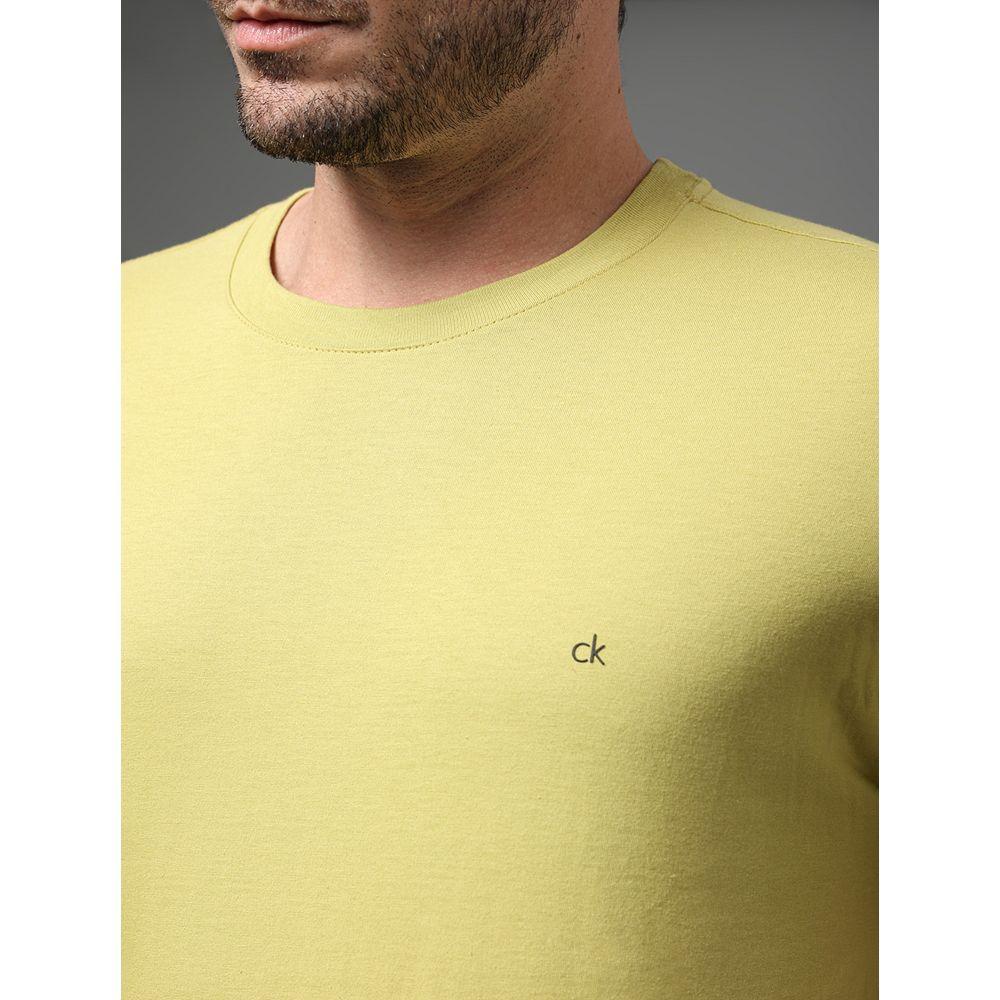 Camiseta Masculina Meia Malha Calvin Klein - Verde Pistache - 4