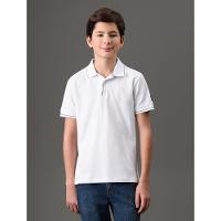Polo Menino Etiqueta Manga Calvin Klein Jeans - Branco - 1