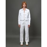 Jaqueta Feminina Overshirt Cropped Natural Calvin Klein Jeans - Off White - 3