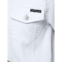 Jaqueta Feminina Overshirt Cropped Natural Calvin Klein Jeans - Off White
