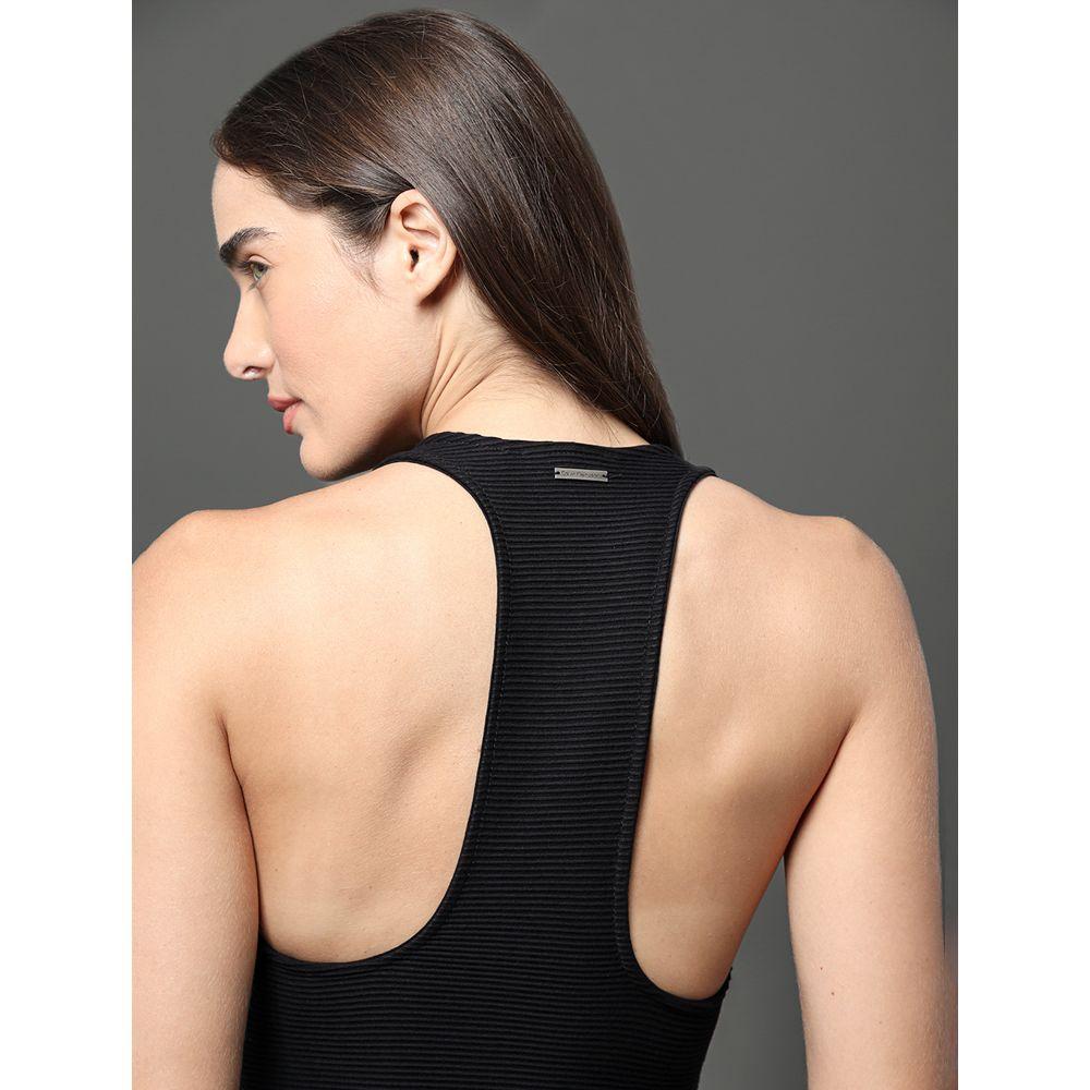 Vestido Feminino Ribana Nadador Calvin Klein Jeans - Preto - 4