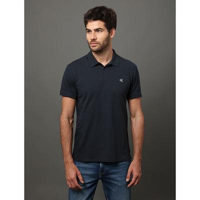 Polo Masculina Logo Bordado Calvin Klein Jeans - Marinho