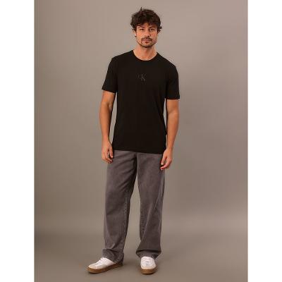 Camiseta Mc Ckj Masc Ck Rubber Patch - Preto