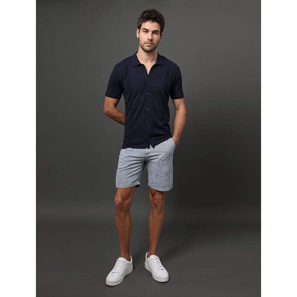 Camisa Masculina Tricot Stripes Calvin Klein - Marinho - 3