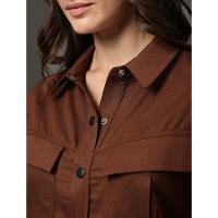 Jaqueta Feminina Meia Argola Calvin Klein Jeans - Marrom