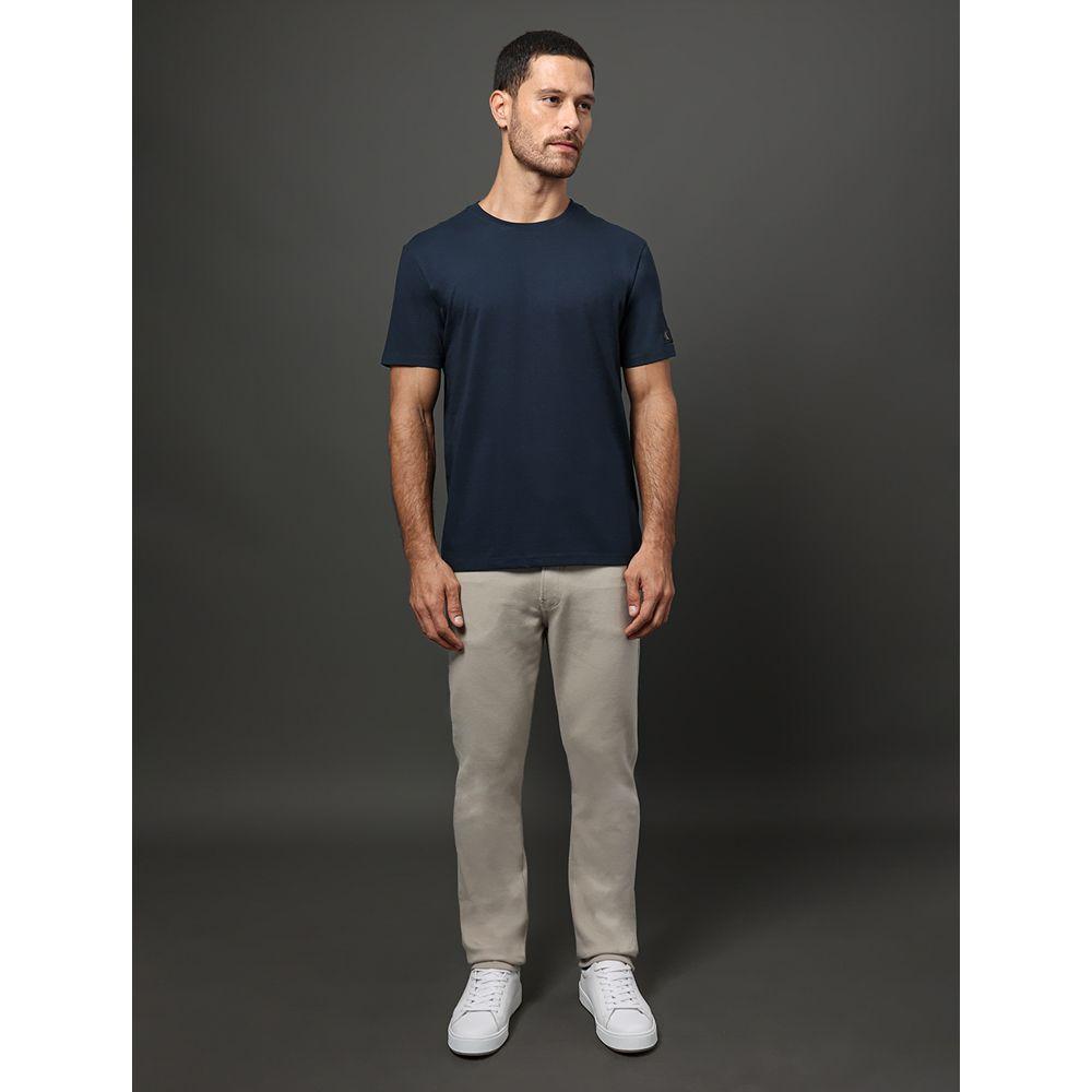 Camiseta Masculina Patch Manga Calvin Klein Jeans - Marinho - 3