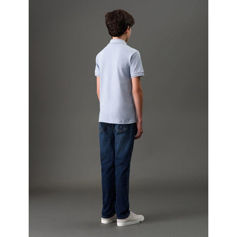Polo Menino Etiqueta Manga Calvin Klein Jeans - Lavanda - 2