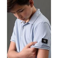 Polo Menino Etiqueta Manga Calvin Klein Jeans - Lavanda