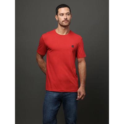 Camiseta Masculina Patch Calvin Klein Jeans - Vermelho