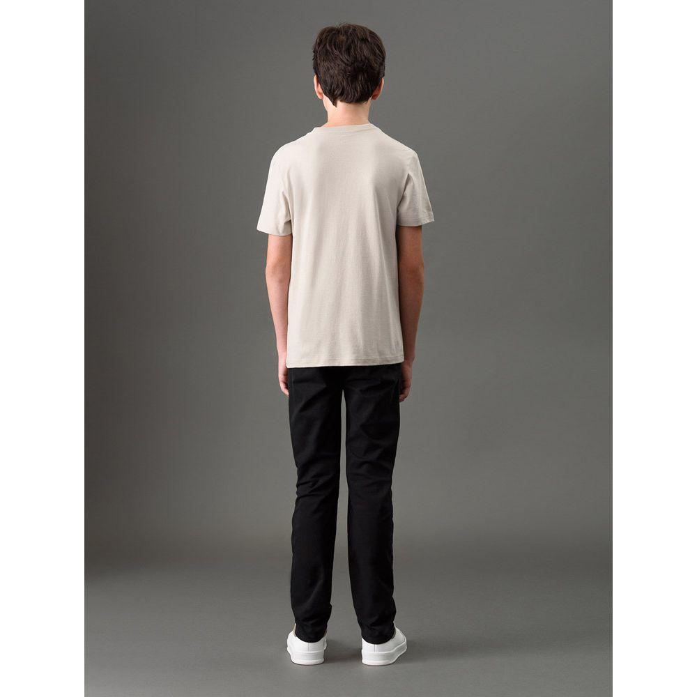 Camiseta Menino Logo Calvin Klein Jeans - Caqui Claro - 2