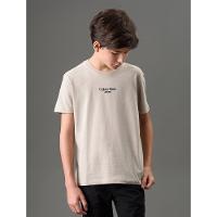 Camiseta Menino Logo Calvin Klein Jeans - Caqui Claro - 5