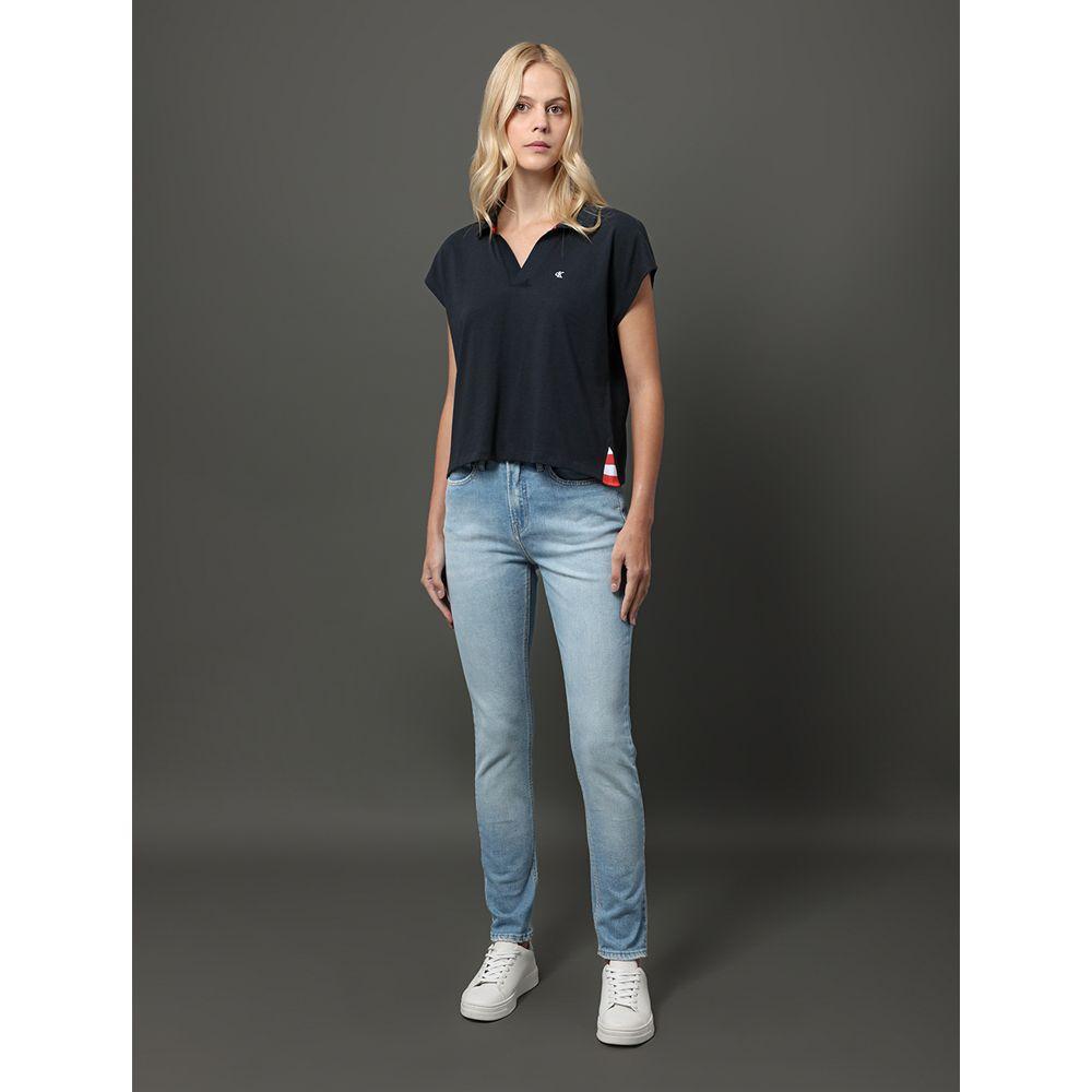 Calça Jeans Feminina Slim 5 Pockets Calvin Klein Jeans - Azul Claro - 3